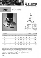 132 Base Plate Tube Clamp 48.3mm OD - Size 4