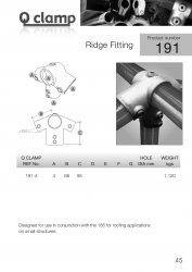 191 Ridge Fitting Tube Clamp 48.3mm OD - Size 4