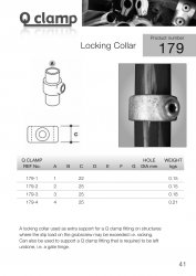 179 Locking Collar Tube Clamp 42.4mm OD - Size 3