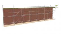 Used 17.5m x 4.5m Cuplok Run c/w New Scaffold boards