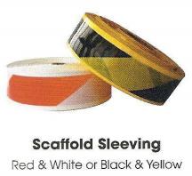 Red / White Scaffold Sleeving - 500m