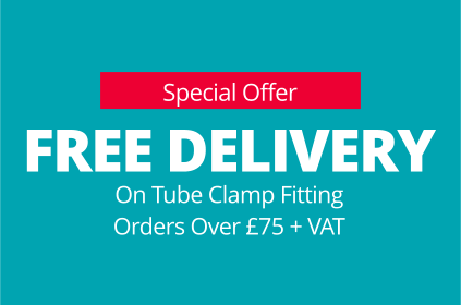 Free delivery on tube clamp fitting orders over Â£75 + VAT