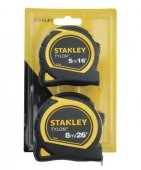 STANLEY® Tylon™ Pocket Tapes 5m/16ft + 8m/26ft (Twin Pack)