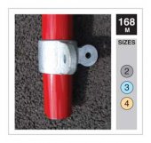 168M Male Corner Swivel Tube Clamp 48.3mm OD - Size 4