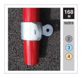 168M Male Corner Swivel Tube Clamp 42.4mm OD - Size 3