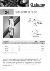 130 Adjustable Cross Tube Clamp 48.3mm OD - Size 4