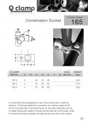 165 Combination Socket Tube Clamp 42.4mm OD - Size 3