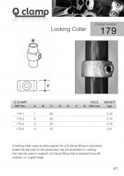 179 Locking Collar Tube Clamp 33.7mm OD - Size 2