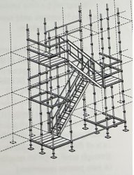 New Kwikstage Alloy Staircase Unit c/w Handrails