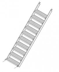 Used 2.0m Cuplok Staircase - Steel