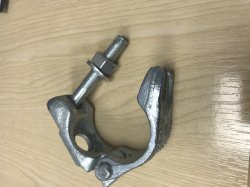 New Scaffold Fittings - Drop Forged Plated Half Coupler With Hole