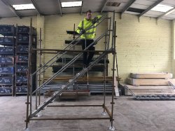New Kwikstage Alloy Staircase Unit c/w Handrails