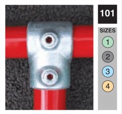 101 Short Tee Tube Clamp 48.3mm - Size 4