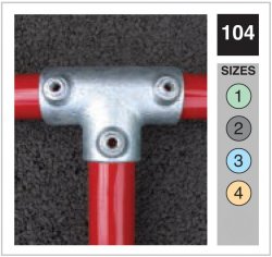 104 Long Tee Tube Clamp 26.9mm OD - Size 1