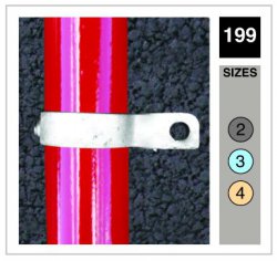 199 Fixing Bracket Single Sided Tube Clamp 42.4mm OD - Size 3