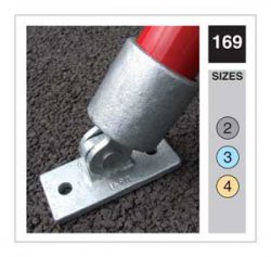 169 Swivel Locating Flange Tube Clamp 33.7mm OD - Size 2