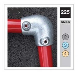 225 Slope Range Elbow Tube Clamp 48.3mm OD - Size 4