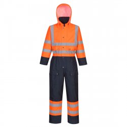 Hi-Vis Contrast Coverall - Lined