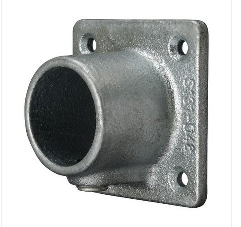 131S Square Wall Plate Tube Clamp 42.4mm OD - Size 3