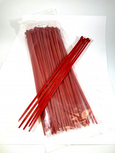 Medium Ty-Wrap 300 x 4.8mm - Red